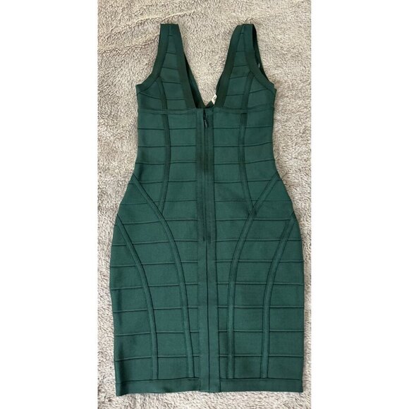 House of CB Jenna Bandage Bodycon Mini Dress Green Size S New - Picture 6 of 12